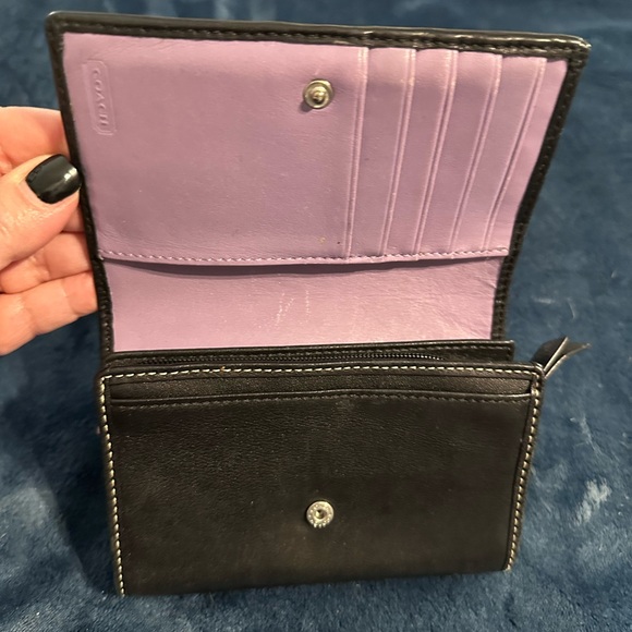 Coach Dark Brown Leather Wallet - Picture 4 of 6